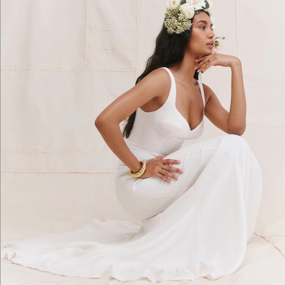 REFORMATION - Lecce Dress - Ivory - 8